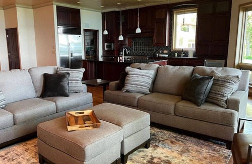 West Okoboji House | Lakefront Sunset Views w/Private Dock & Hoist