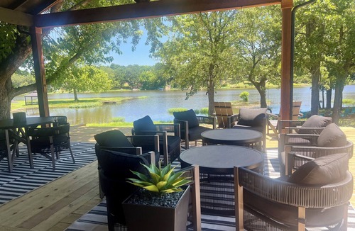 Sulphur House | Lakefront with Hot Tub near Lake of the Arbuckles & Turner Falls