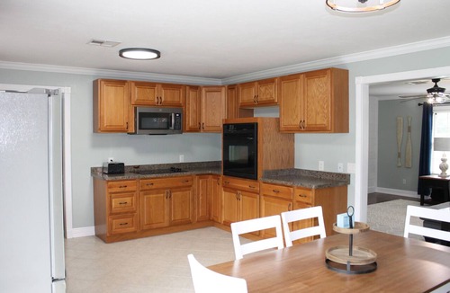 Grove House | Lakefront WITH private dock + saltwater POOL! Near Wolf Creek Boat Launch