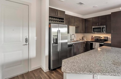 Wetmore Apartment | Landing | Modern 1BD, Game Room, Courtyard