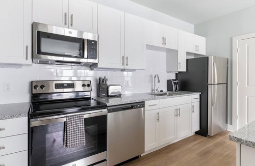 Conroe Apartment | Landing | Spectacular 2BD, Game Room, Yoga Studio