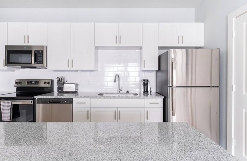 Conroe Apartment | Landing | Spectacular 2BD, Game Room, Yoga Studio