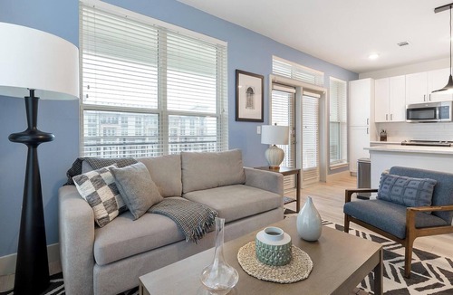 Garland Apartment | Landing | Stylish 2BD, Clubhouse, Gym