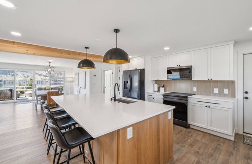 Manson House | Large Home with Sweeping Lake Views, Heated Private Pool and Hot Tub