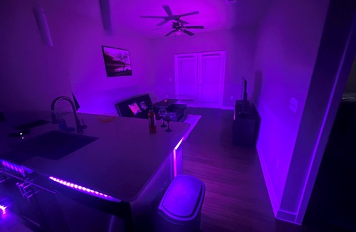 Katy Apartment | LED Halloween Chillax Couples Retreat 1B1B Katy Mills Mall