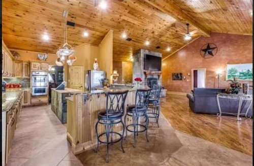 Gober Ski Chalet | Luxurious farm house! 5-bed, 4 bath, pool and spa.