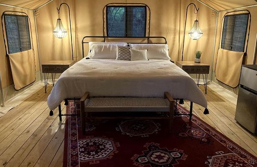 Livingston RV Rental | Luxuriously Romantic Safari Tent in Livingston, Texas