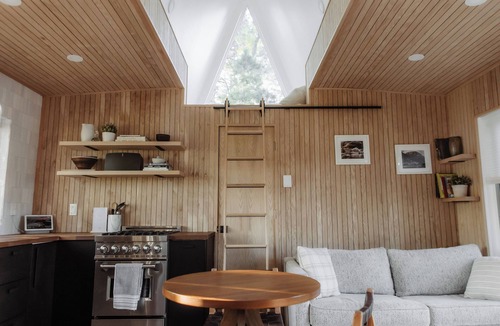 Hackensack Cabin | Modern A Frame Cabin on Private Nature Lake