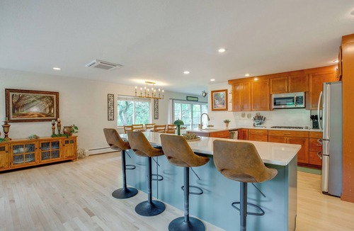 Creighton House | Modern Creekside Home: 9 Mi to Downtown Denver