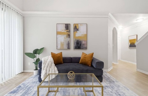 Far North Dallas Apartment | Modern Two Story Retreat with Balcony Near Legacy West and Downtown Dallas