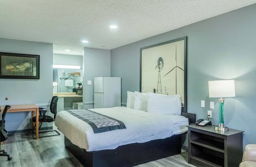 Ira Hotel | Near Scurry County Museum & Local Dining | King Bed Non‑Smoking Room