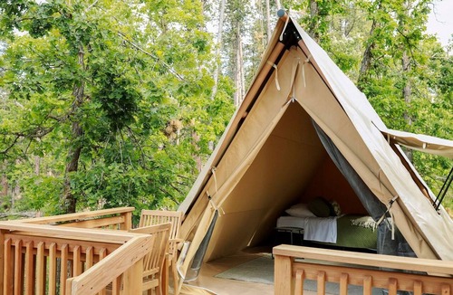 Hermosa RV Rental | Off-Grid A-Frame Tent with Stargazing & Nature Escape in Hermosa, South Dakota