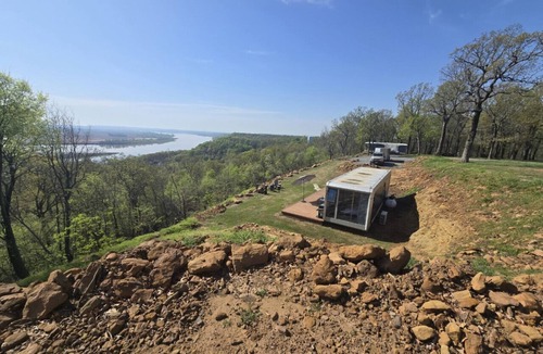 Muskogee Apartment | Paradise Point on Arkansas River Pod with Fire Pit