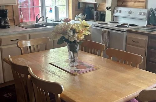 Cascade Cabin | Peaceful Creekside Cabin with Fire Pit & Scenic Deck in Cascade, Idaho