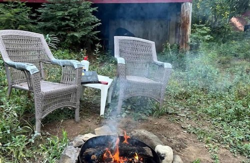 Cascade Cabin | Peaceful Creekside Cabin with Fire Pit & Scenic Deck in Cascade, Idaho