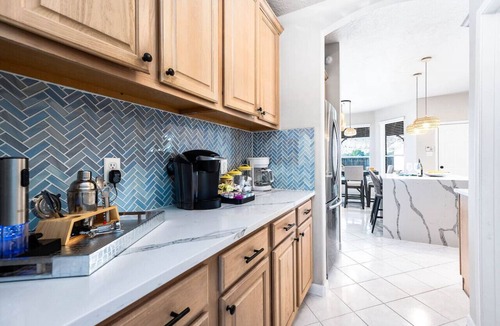 Pearland House | Pearland Poolside Paradise with Fire Pit, BBQ and Games