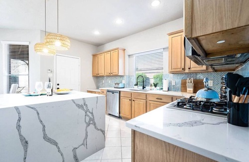 Pearland House | Pearland Poolside Paradise with Fire Pit, BBQ and Games