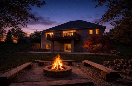 Cumming House | Pickleball Barn Hot Tub Firepit Sleeps 14 Family Retreat