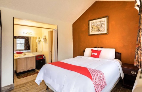 Decatur Hotel | Practical Pet-Friendly Queen Bedroom with Seasonal Outdoor Swimming Pool
