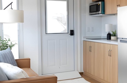 Pecos Apartment | Private Duplex with Twin and Full Bunk Bed, Kitchenette and Private Bath