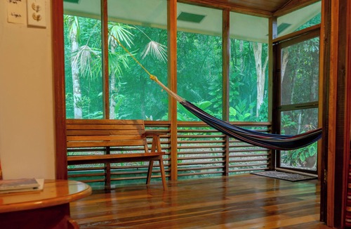 San Ignacio Cabin | Private forest view cabin w/AC, 2 beds-restaurant and car rental on site.