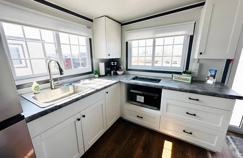 Pecos Apartment | Private Studio Suite with Queen and Full Beds, Full Kitchen and In-Unit Laundry