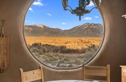 Taos House | Refined Adobe w/Mountain Views, Hot Tub & Fire Pit