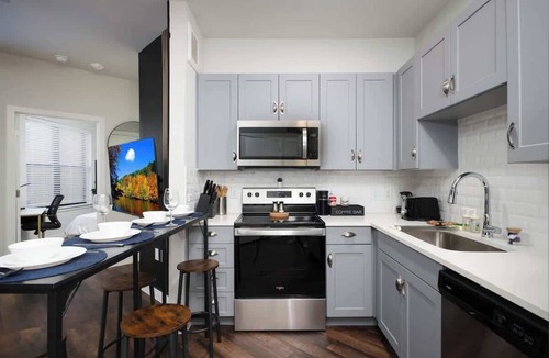 Southtown Apartment | Relaxing 1BR w Gym & Parking Near Rvrwalk & Dome
