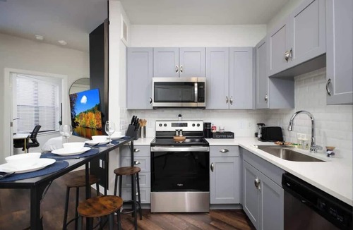Southtown Apartment | Relaxing 1BR w Gym & Parking Near Rvrwalk & Dome