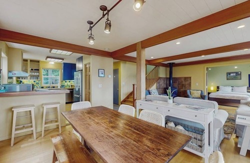 Eastsound House | Renovated, dog-friendly home with hot tub, fire pit and sound views