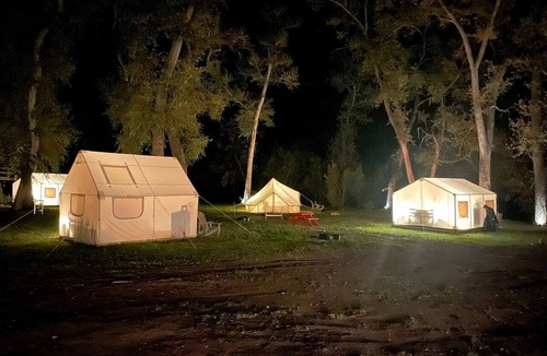 Canoncito RV Rental | Romantic Weekends on the Pecos River in this Lovely Safari Tent in New Mexico