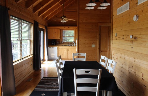 Lee's Summit Cabin | Rustic Log Cabin Escape: Minutes from Wedding Venues & KC Metro!
