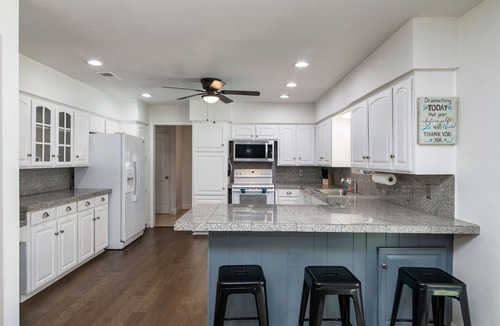 North Richland Hills House | Saltwater pool, theater room, game room, 3 bed 2 bath. Quite safe neighborhood.