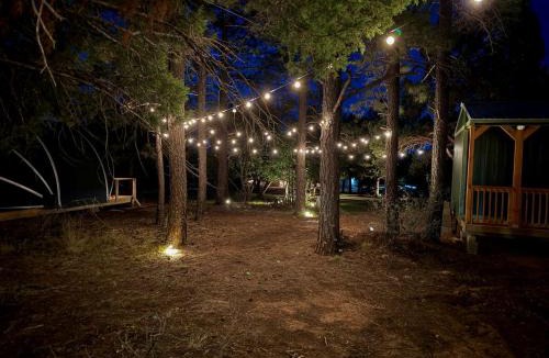 McIntosh Other | Scenic Mountain Glamping Tent with Orchard & Farm Animals near Quarai Ruins in Torreon, New Mexico