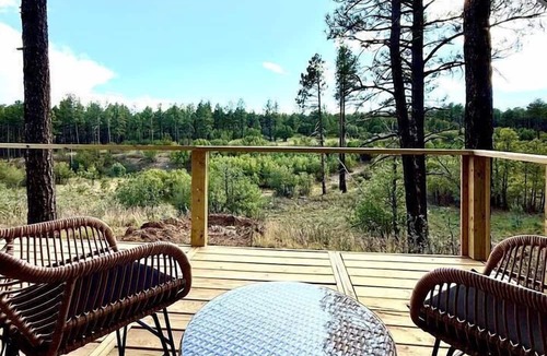 McIntosh RV Rental | Serene Glamping Retreat with Apple Orchards and Farm Animals near Quarai Ruins in Torreon, New Mexico