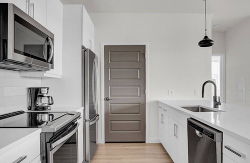 Ballpark Apartment | Sleek RiNo 2BR w/ Pool, W/D & Gym, 2 blocks to Coors Field, by Blueground