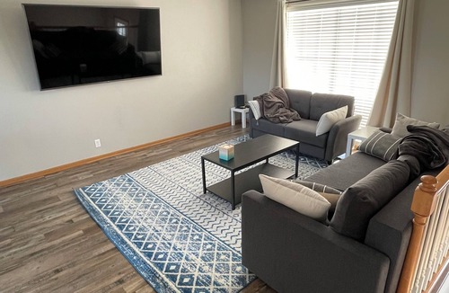 Millard House | Spacious 4-bedroom house in tranquil Omaha with AC