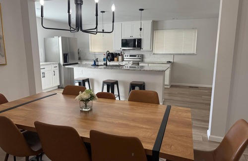 Tower Grove East House | Spacious 5BR & 3.5BA: huge kitchen, fenced yard—serene stay awaits.nn