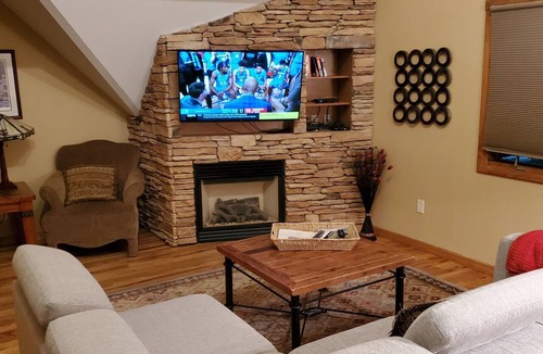 Estes Park Condo | Spacious Estes Park 2 Bedroom Loft with AC. On the River, location is unmatched.
