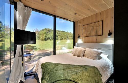 Coldspring House | Spectacular Scenery Awaits: Modern Tiny House with Sauna in Coldspring, TX