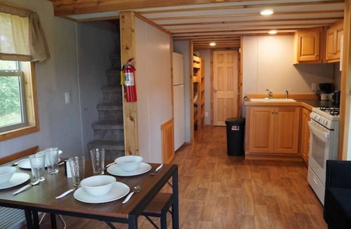 Pittsfield Cabin | Stay Steps from Pine Lake | Family Cabin & Scenic Grounds | Pool & Kid's Area