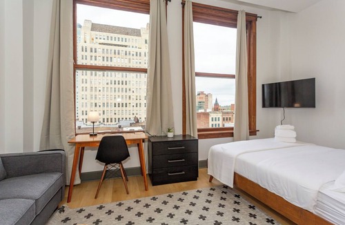 Civil Rights Historic District Apartment | Studio at the Frank in the heart of Downtown.