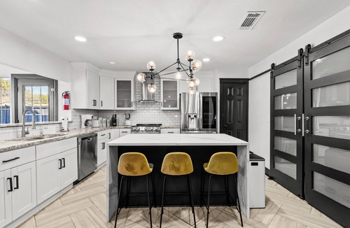 North Central Carrollton House | Stunning Carrolton Castle with 4 Bedrooms + Pool + Media Room