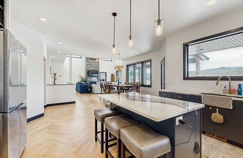 Sturgis House | Stunning spacious home w/amazing views, hot tub, AC & golf simulator