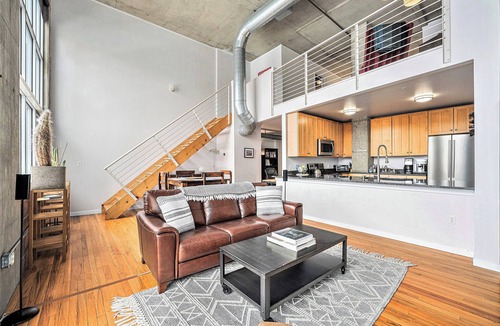Civic Center Apartment | Stylish Loft with City Views in Prime Location