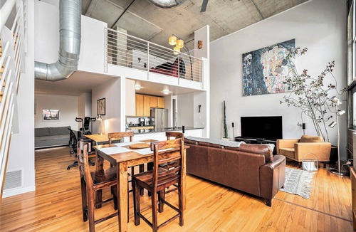 Civic Center Apartment | Stylish Loft with City Views in Prime Location