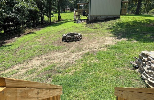 Licking Cabin | Texas Longhorn Ranch-Private Cabin-Pasture Views