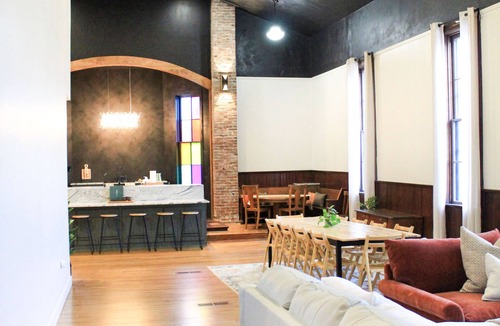 Tonganoxie Apartment | The Black Thistle a historical church in downtown Tonganoxie!