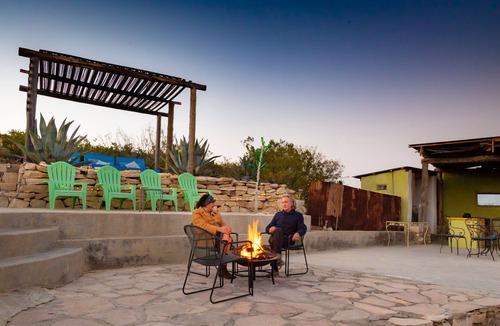 Terlingua House | The Chisos Suite - overlooking the Chisos Mountain range.