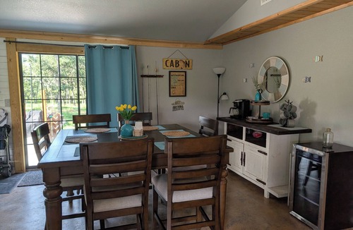 Okmulgee House | The Lake House is a Private Lake Escape with Covered Dock+Swim Platform+Fire Pit